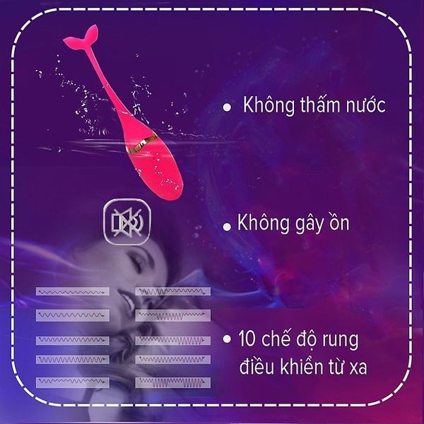 Trứng rung cá heo có điều khiển từ xa cao cấp